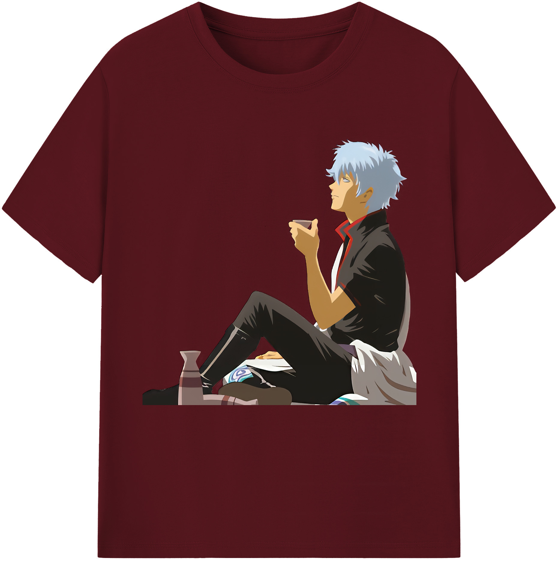 （画像用） ぎんたま 坂田銀時（さかたぎんとき） 神楽 志村新八（しむら しんぱち） GINTAMA Sakata Gintoki Kagura Shimura Shinpachi 綿100％半袖Tシャツ（フロントプリント）